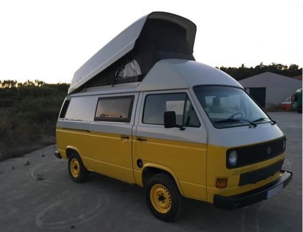 VW Bus / Bulli mieten (Portugal): Ein ĂŒber Hanggtime vermieteter Bulli.
