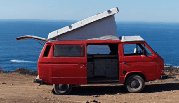 Campervan mieten (Portugal): Ein Bulli von Surf-Cars.