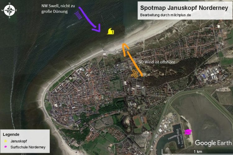 Surfen in Deutschland: Spotmap für Januskopf