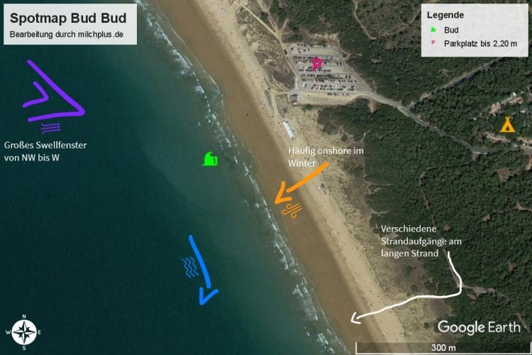 Surfen in Frankreich: Spotmap von Bud Bud