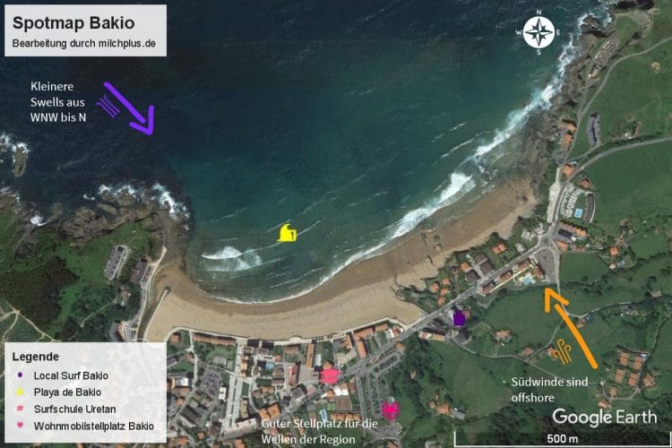 Surfen in Mundaka: Der Womo Stellplatz in Bakio