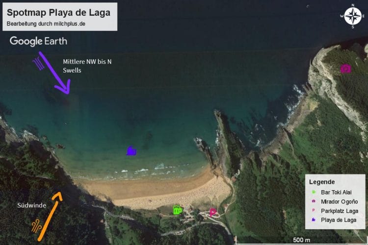 Surfen in Mundaka: Frei stehen am Playa de Laga