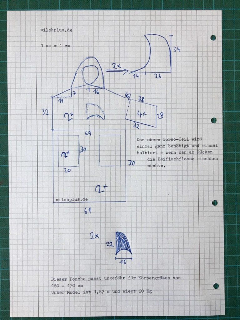 Surf Poncho Vergleich: Schnittmuster für Surf Poncho