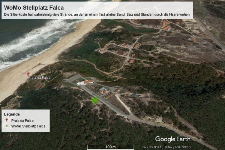 Surfen in Nazaré: Der WoMo Stellplatz am Praia da Falca