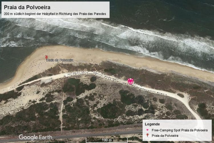 Surfen in Nazaré: Der Freecamping Spot in Polvoeira